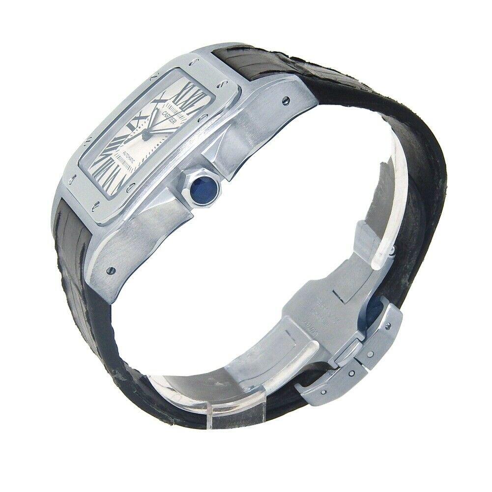 Brand: Cartier
Band Color: Black	
Gender:	Men's
Case Size: 36-39.5mm	
MPN: Does Not Apply
Lug Width: 23mm	
Features:	12-Hour Dial, Roman Numerals, Sapphire Crystal, Swiss Made, Swiss Movement
Style: Casual	
Movement: Mechanical (Automatic)
Age