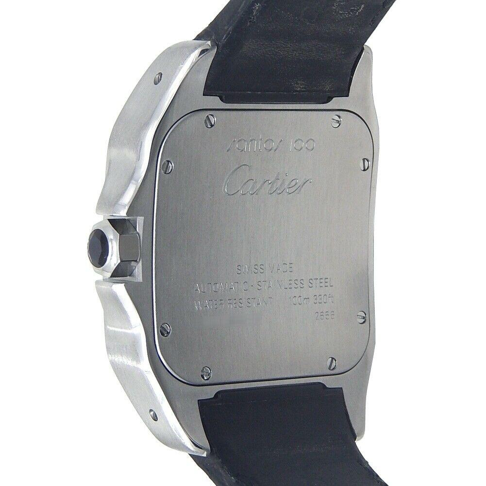 Cartier Santos 100 Stainless Steel Men's Watch Automatic 2656 For Sale 1