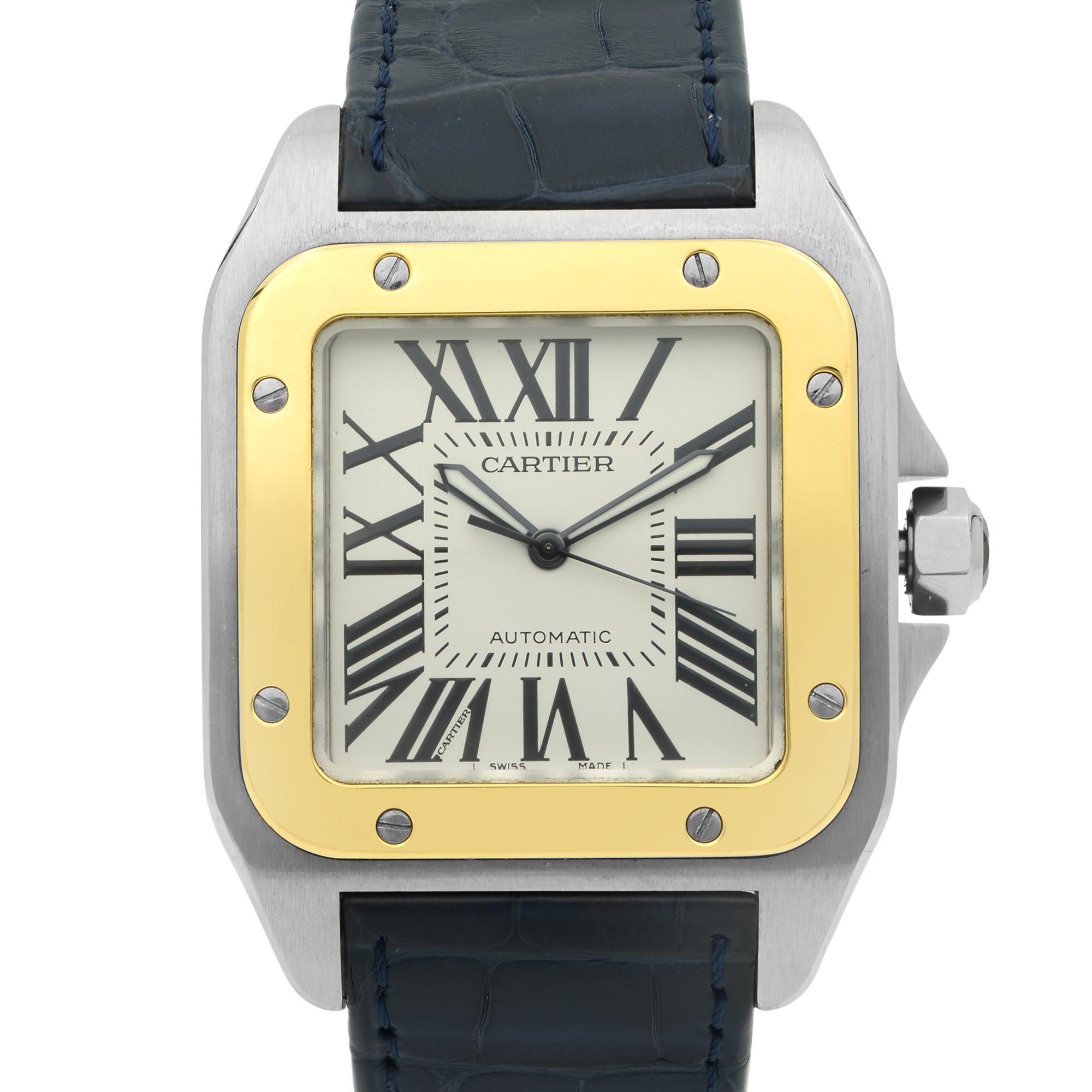 cartier santos 100 steel gold