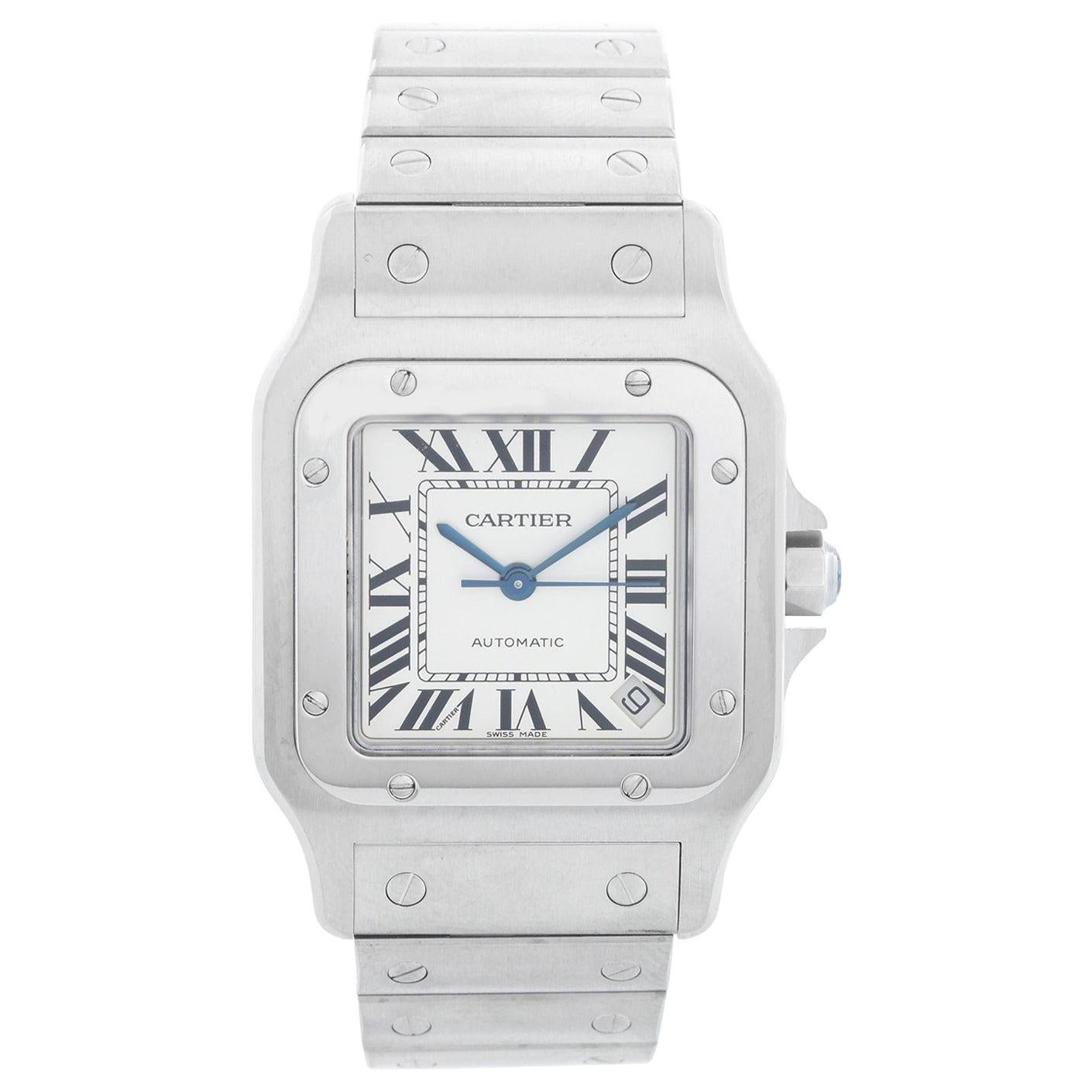 Cartier Santos 100 Steel Automatic Men's Watch W20098D6