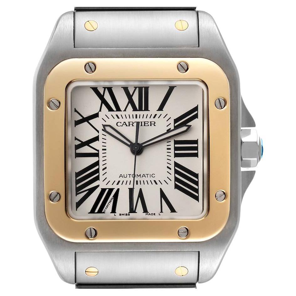 Cartier Santos 100 Steel Yellow Gold 