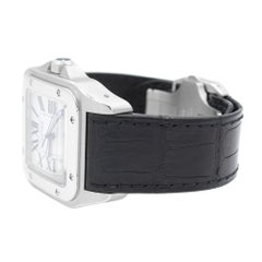 Cartier Santos 100 W20073X8, Silver Dial, Certified and Warranty
