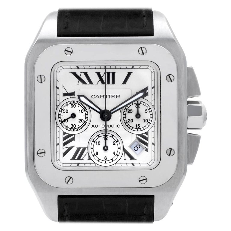 Cartier Santos 100 W20090X8, Certified and Warranty For Sale at 1stDibs