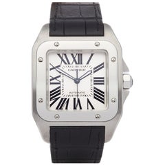 Cartier Santos 100 W20090X8 or 2656 Men's Stainless Steel Watch