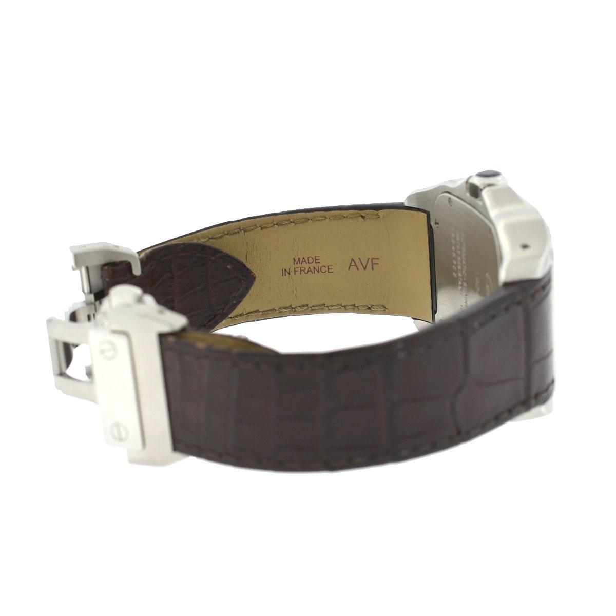 Cartier Santos 100 XL Édition d'anniversaire 1904-2004 avec boîte d'origine en vente 4
