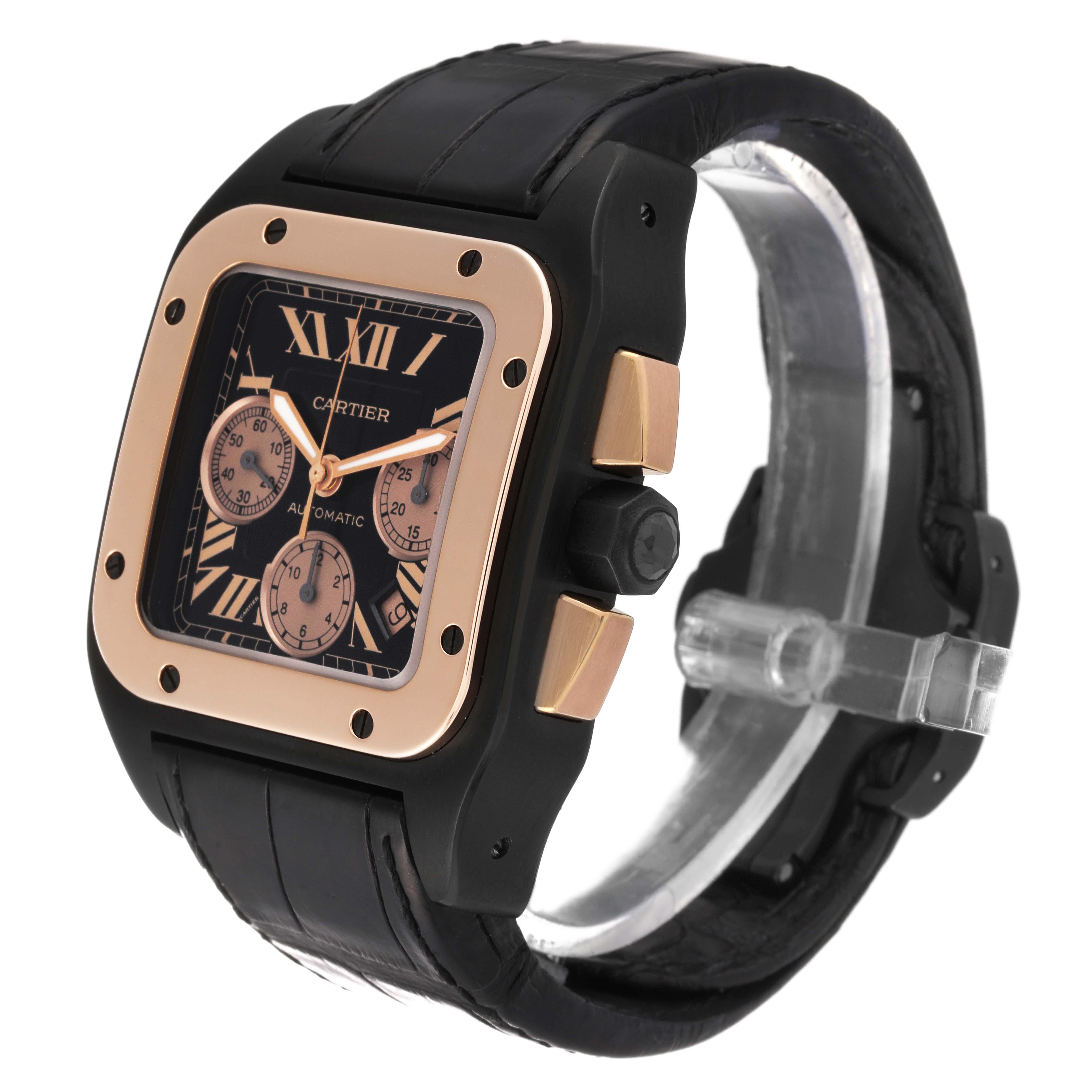 cartier santos 100 xl chronograph