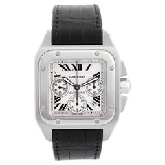 Cartier Santos 100 XL Chronograph Stainless Steel Men's Watch 2740