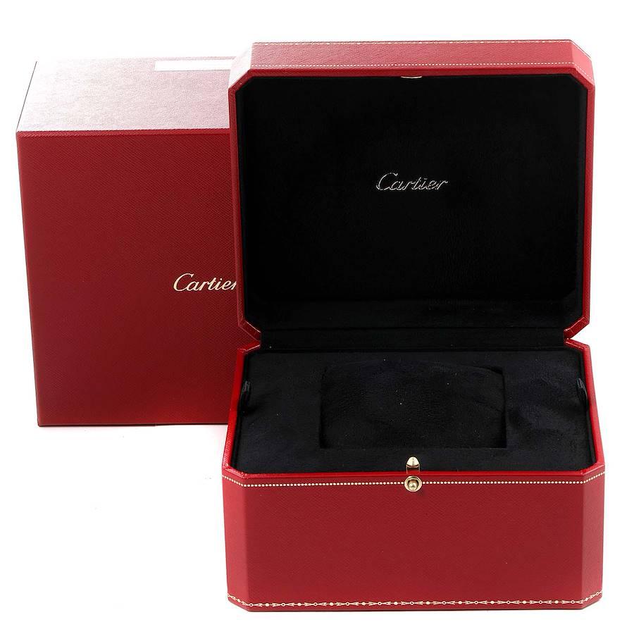 Cartier Santos 100 XL Chronograph Stahl Kautschukarmband Herrenuhr WSSA0017 im Angebot 2