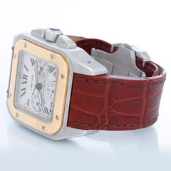 Cartier Santos 100 XL  Chronograph Two Tone Men's Watch 2740 W2020005