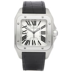 Cartier Santos 100 XL en acier inoxydable 2650