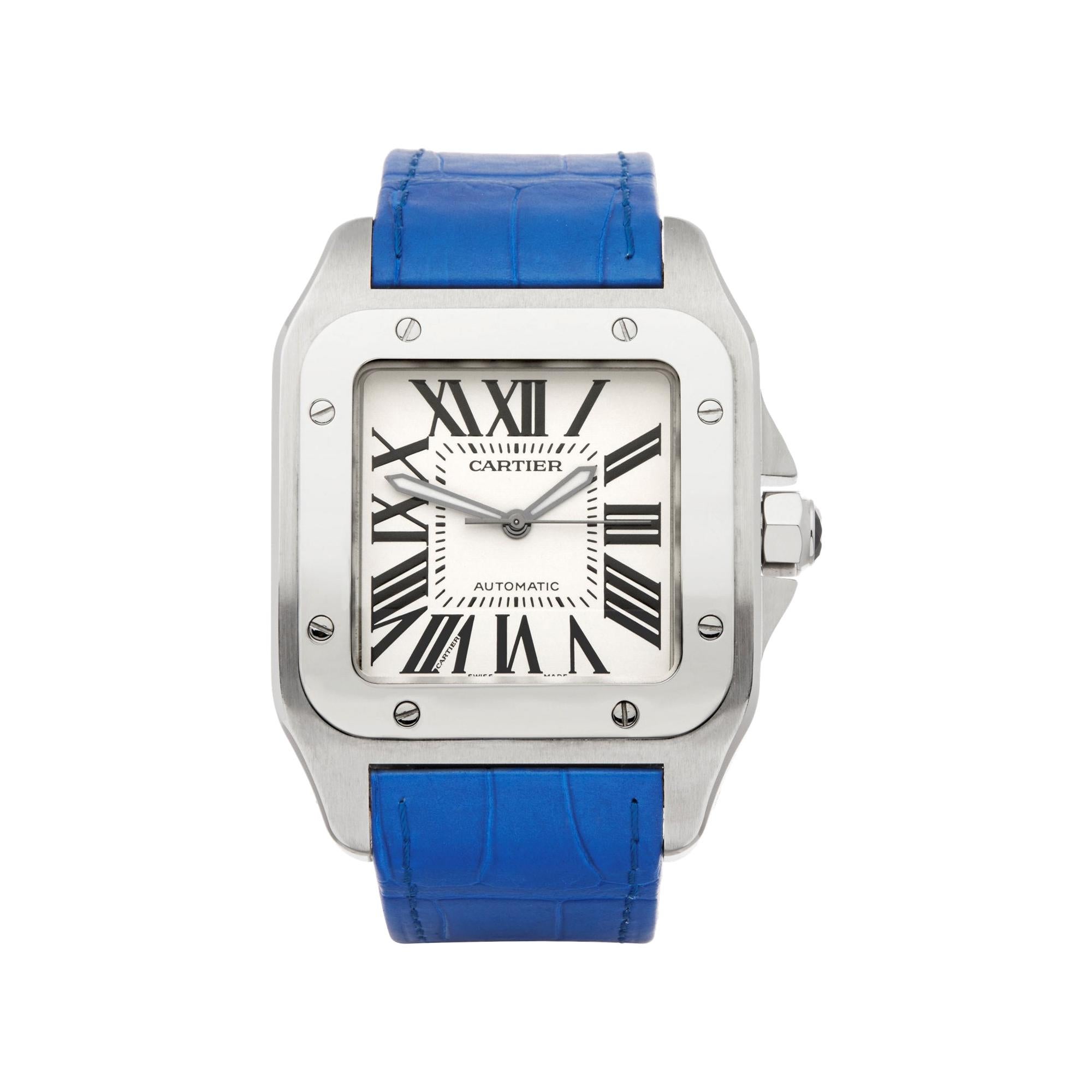 Cartier Santos 100 XL Stainless Steel 2656 at 1stDibs cartier 2656