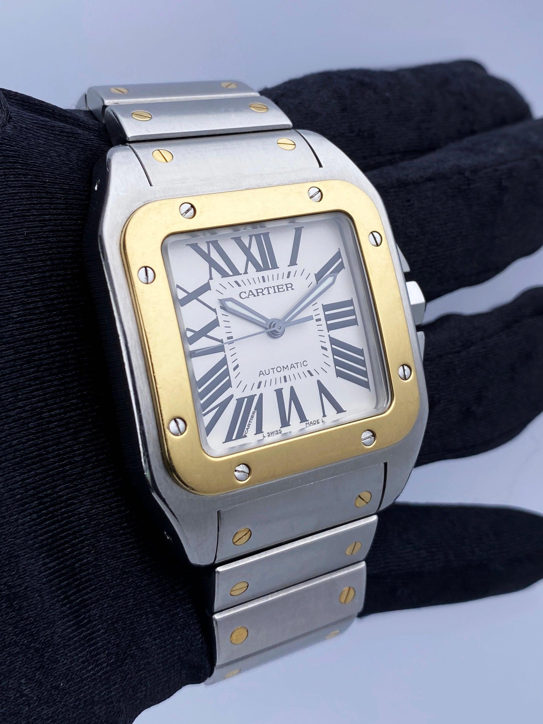 cartier santos arabic dial green