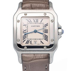 Cartier Santos 1564 Stainless White Dial Quartz Unisex Watch 30mm