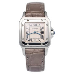 Cartier Santos 1564 Stainless White Dial Quartz Unisex Watch 30mm