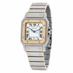 Cartier Santos 1566 Stainless Steel White Dial Quartz Watch