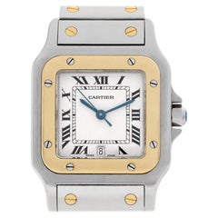 Cartier Santos 1566 Stainless Steel White Dial Quartz Watch