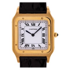Cartier Santos 18 Karat Yellow Gold Manual Wind, circa 1970s