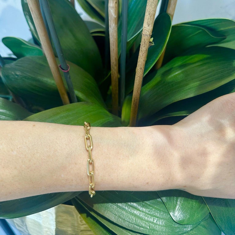 Cartier Santos 18k Yellow Gold Link Chain Bracelet