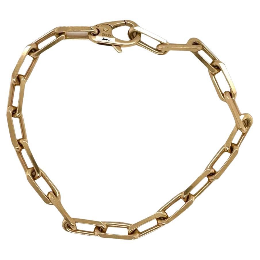 Cartier Santos 18k Yellow Gold Link Chain Bracelet