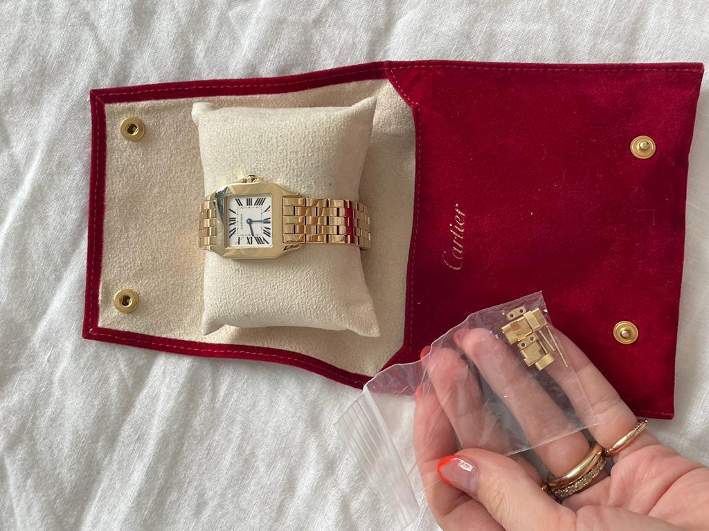Cartier Santos 18k Yellow Gold Watch 6