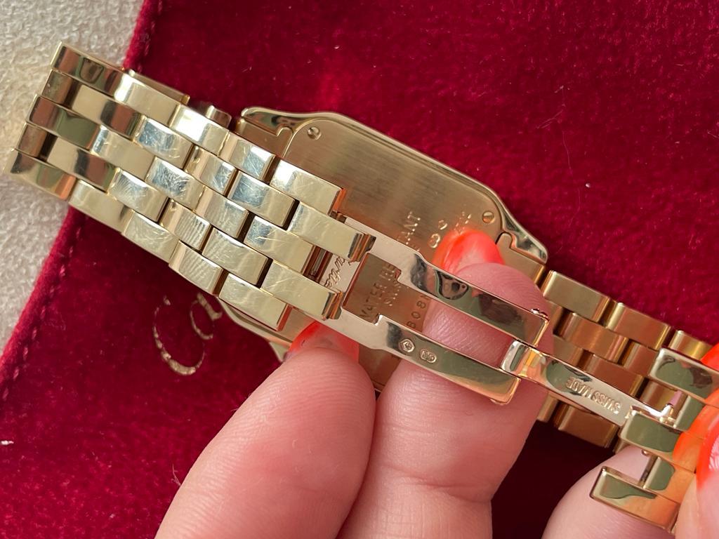 Cartier Santos 18k Yellow Gold Watch 10