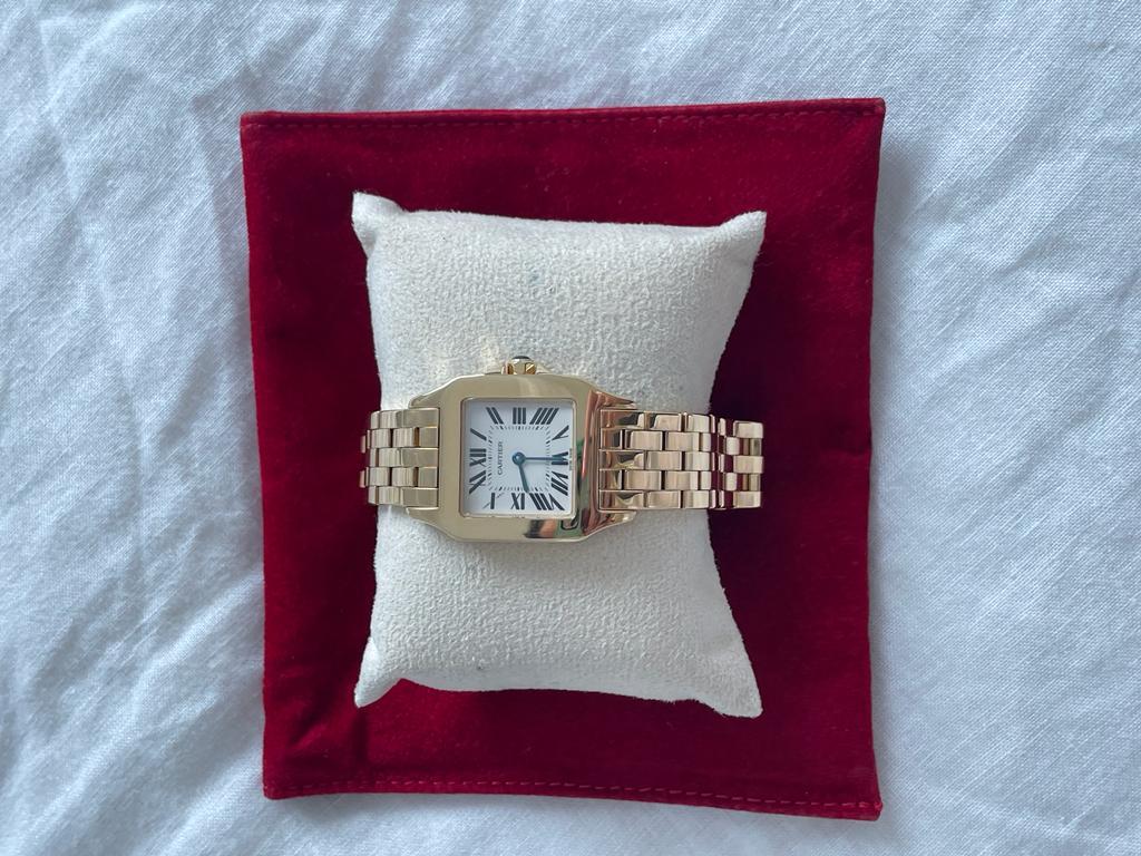 Cartier Santos 18k Yellow Gold Watch 14