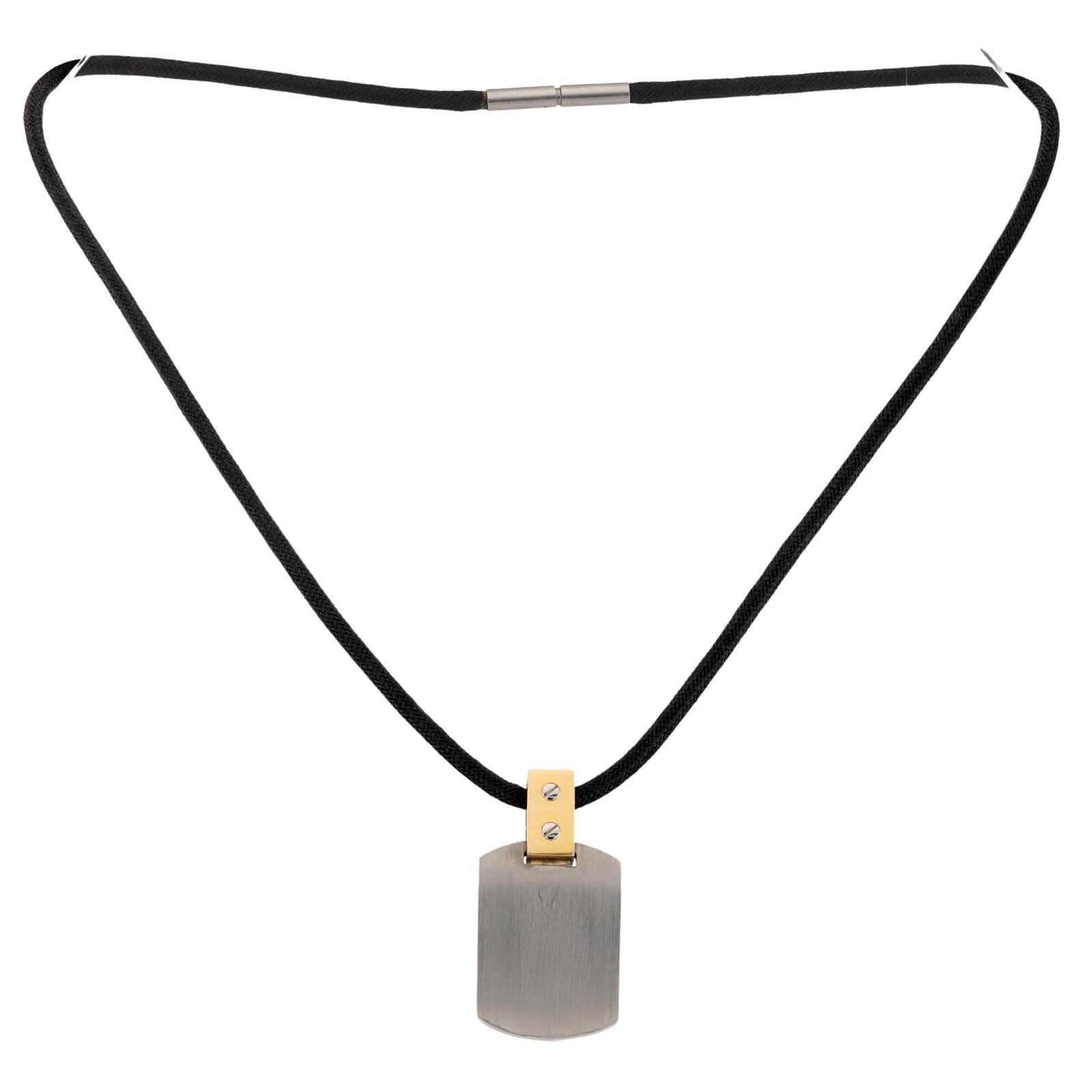 black string necklace