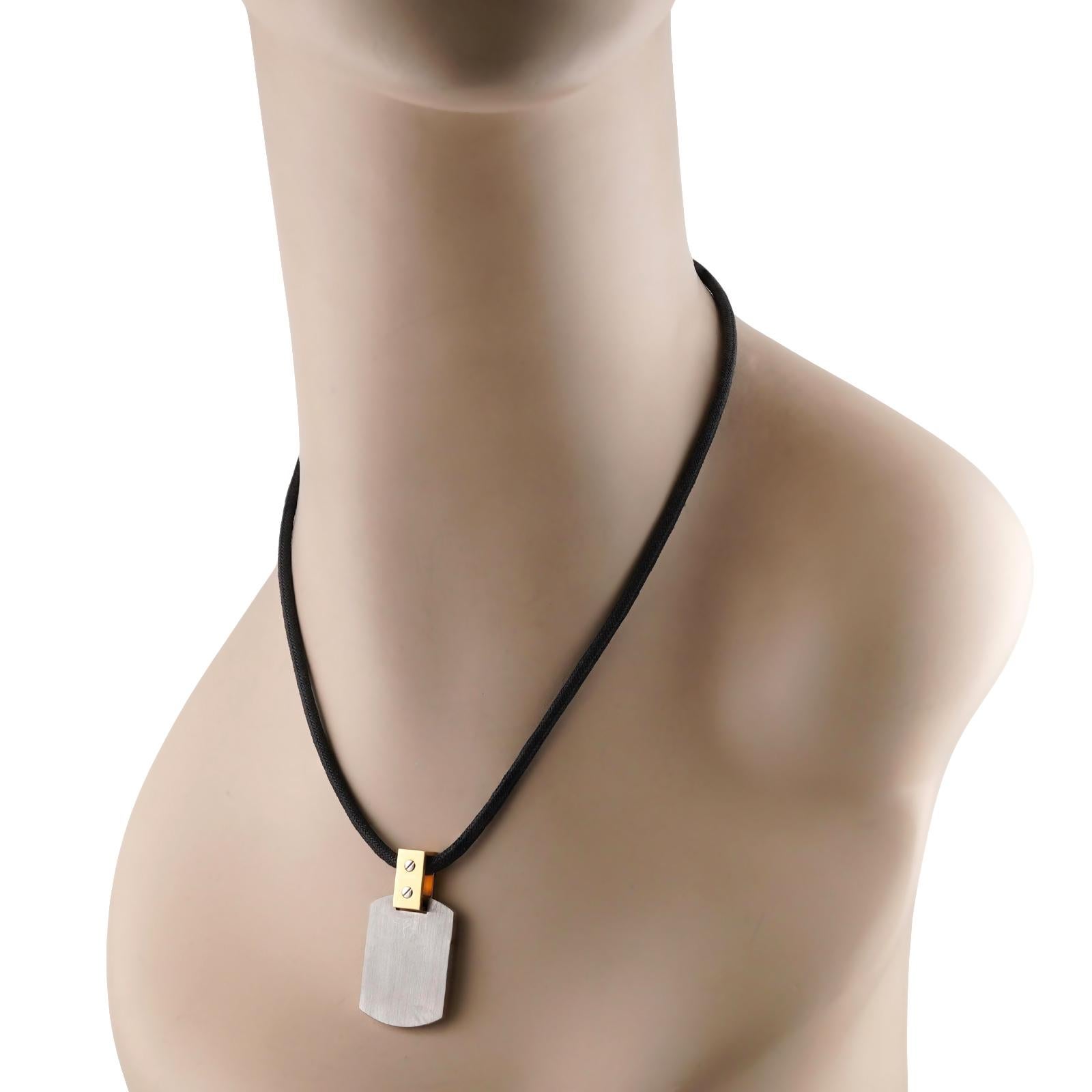 cartier santos necklace yellow gold