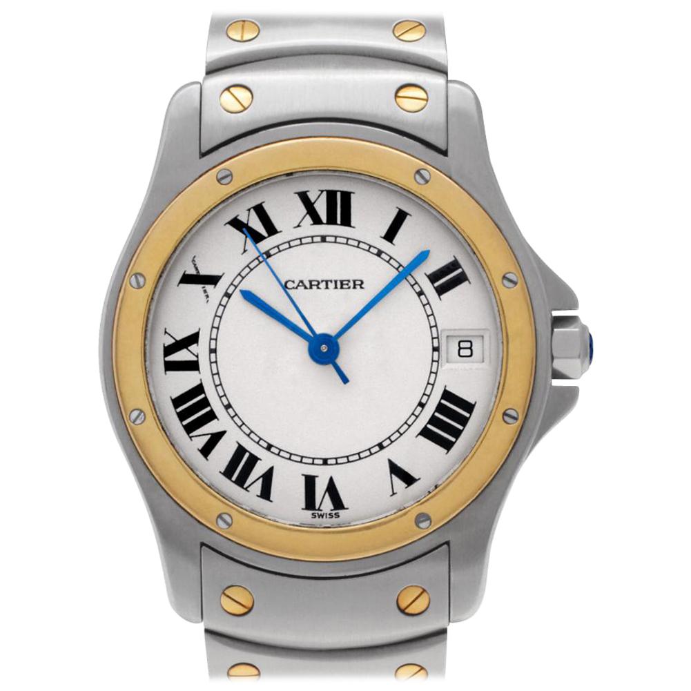 Cartier Santos 1910, Beige Dial, Certified and Warranty