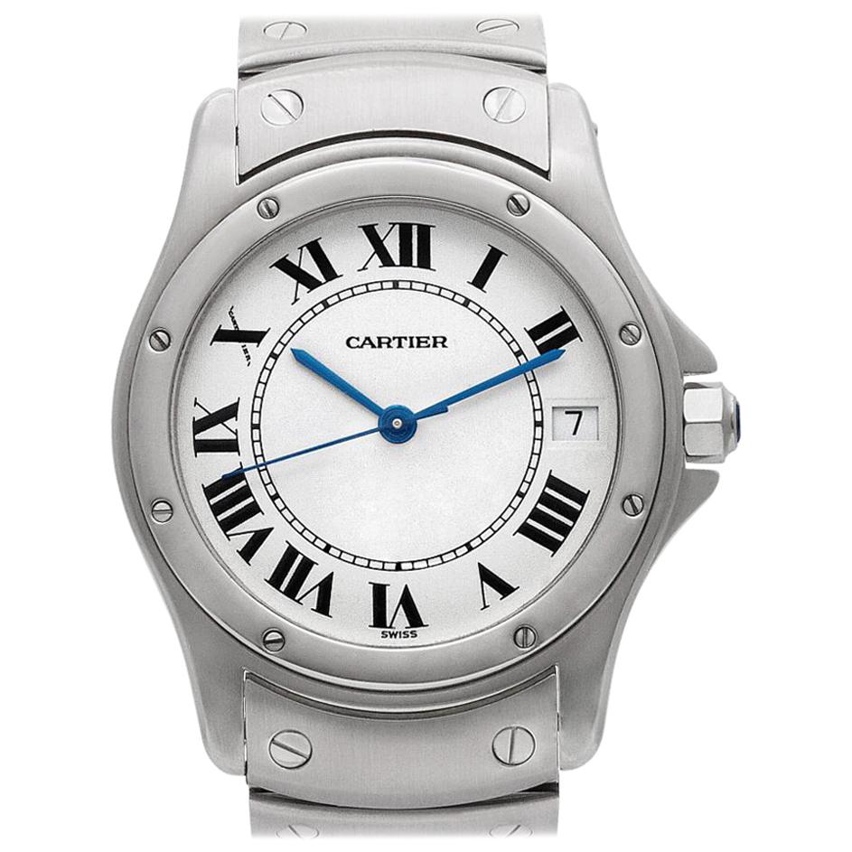 Cartier Santos 1920 1 Stainless Steel White Dial Automatic Watch
