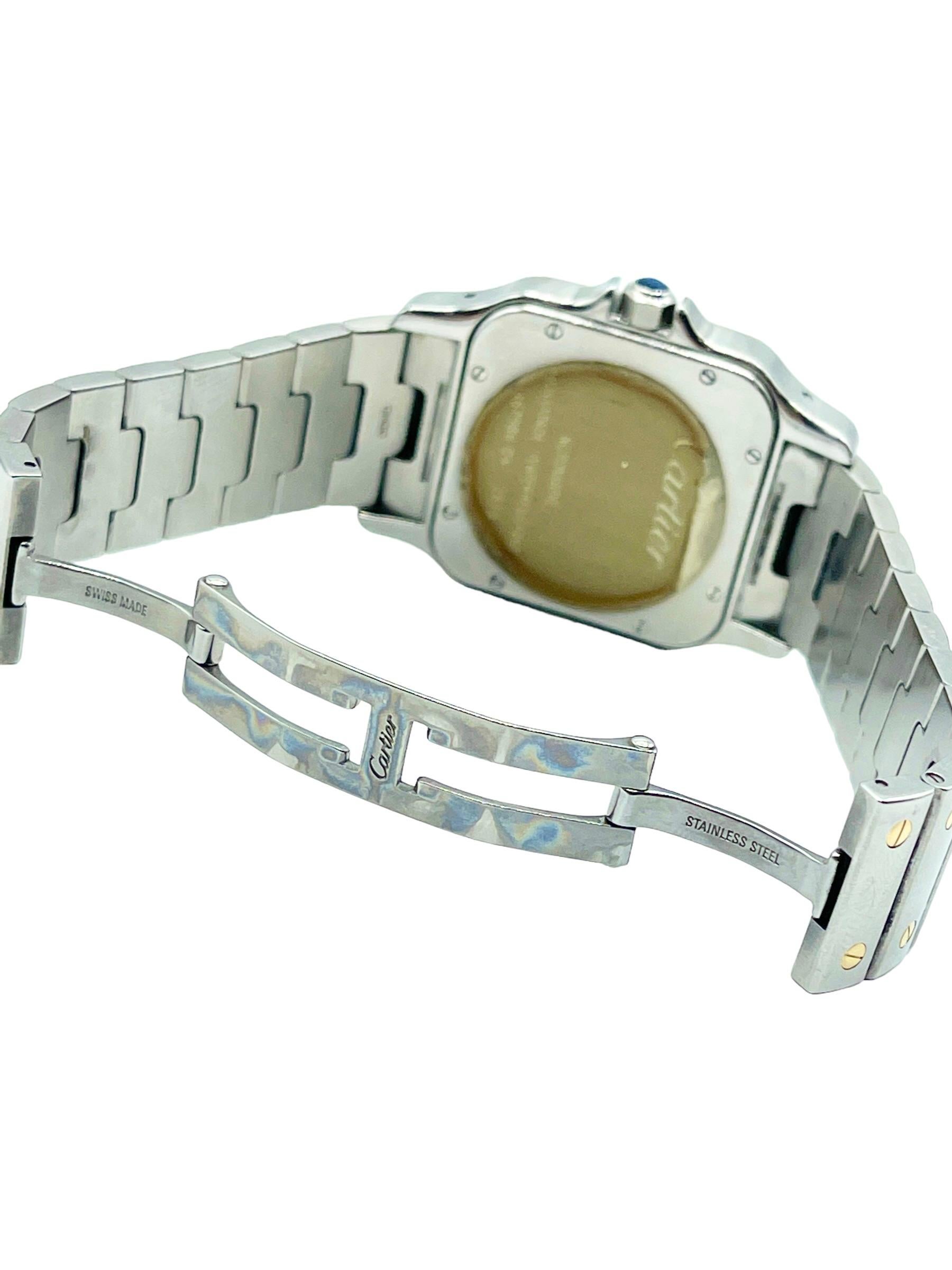 Cartier Santos 2823 34.5mm Bi-Colour Unisex Watch For Sale 5