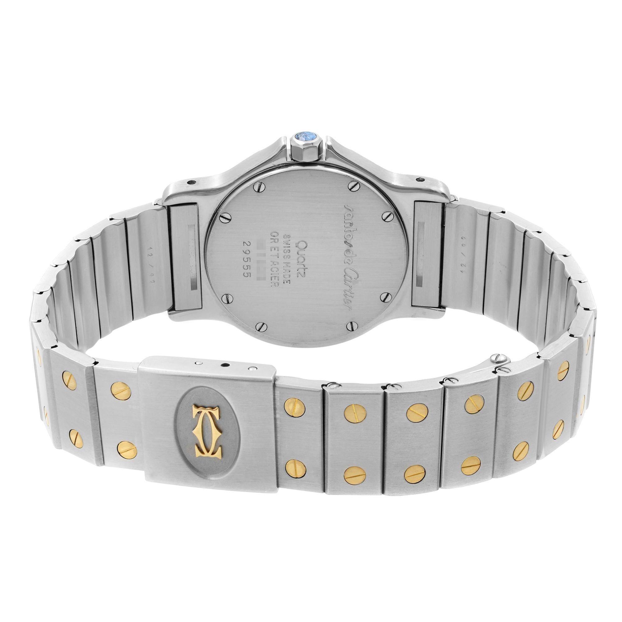 cartier santos octagon ladies watch