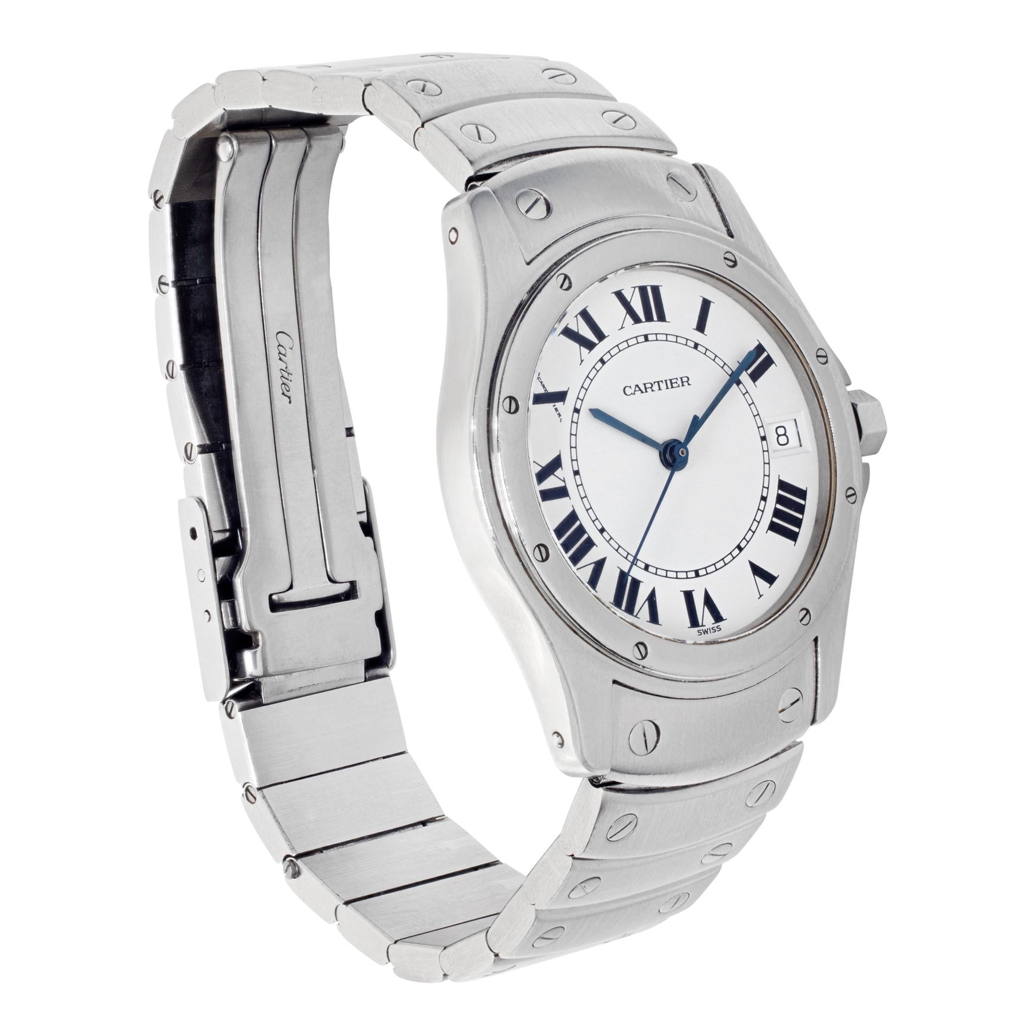 Cartier Santos 33mm W20026K1 In Excellent Condition For Sale In Surfside, FL