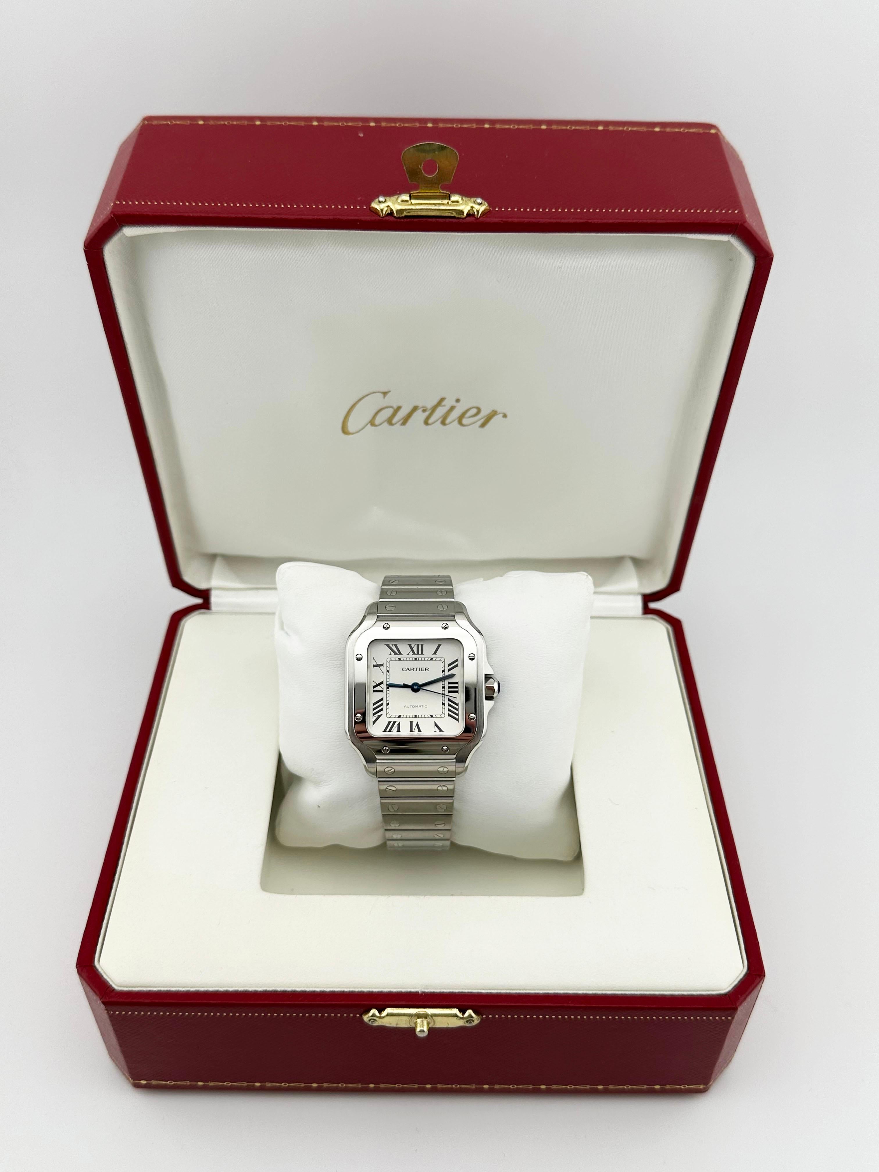 Numéro de style : 4075 / WSSA0029


Année : 2019 - 2023


Modèle : Cartier Santos


Matériau du boîtier : Acier inoxydable


Bande : Acier inoxydable

Lunette : Acier inoxydable

Cadran : Argent

Visage : Cristal saphir

Taille du boîtier : 35