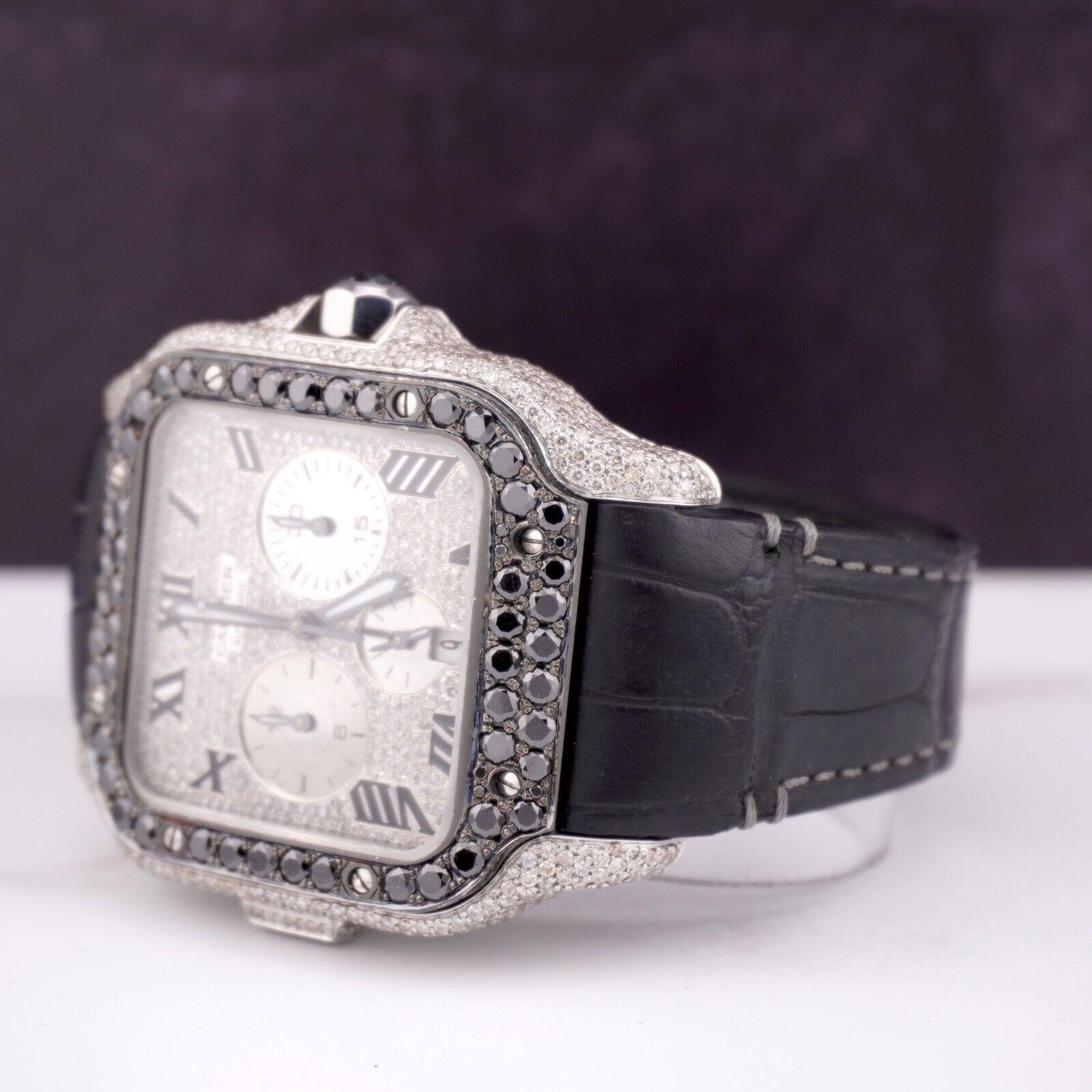 mens diamond cartier watch