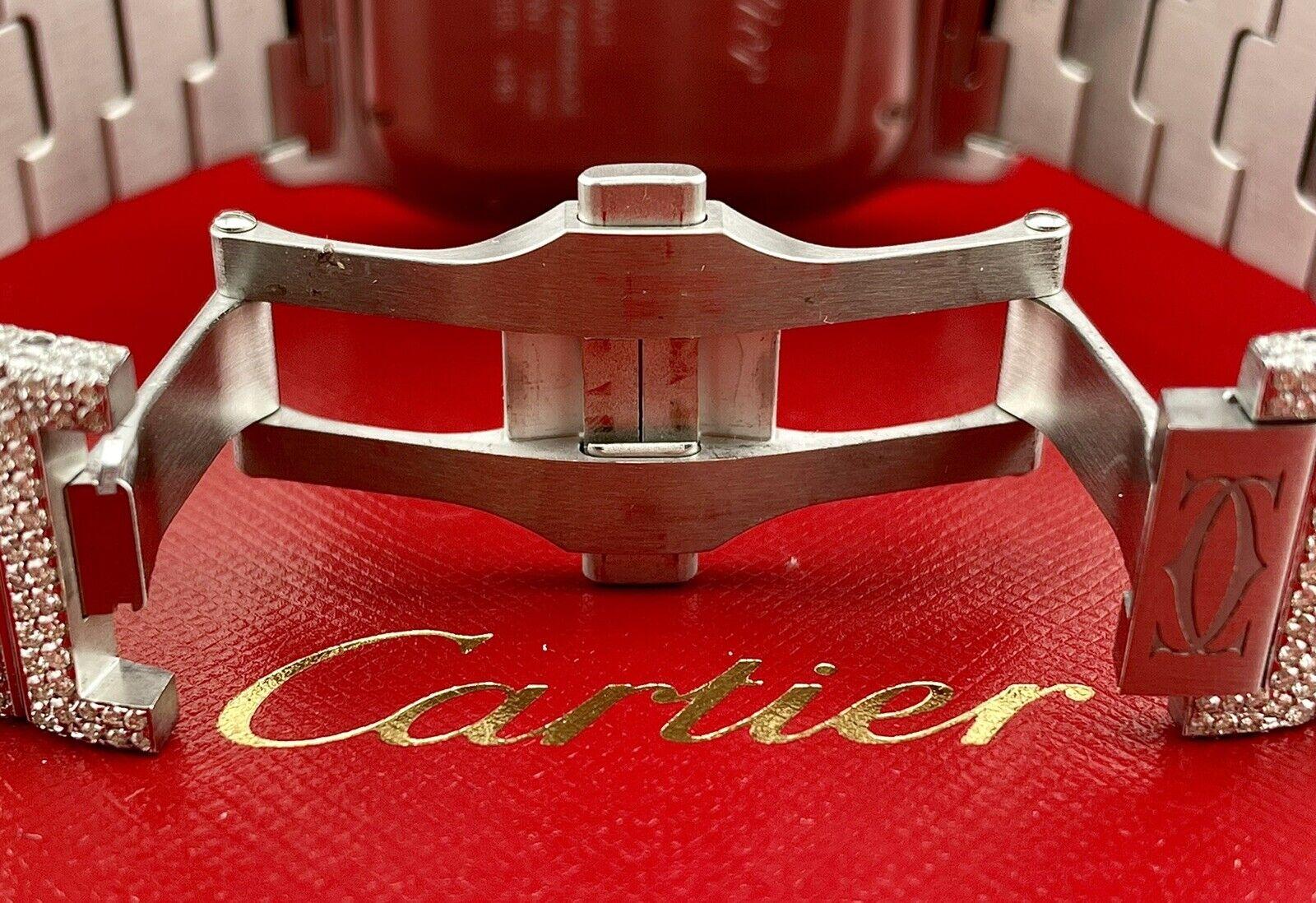 Cartier Santos 45mm Watch. A New Watch w/ Gift box. Watch is 100% Authentic and Comes with Authenticity Card. Watch Reference is W2SA0008 and is in Excellent Condition (See Pictures). The Dial color is Gold, and the Material is Gold and Stainless
