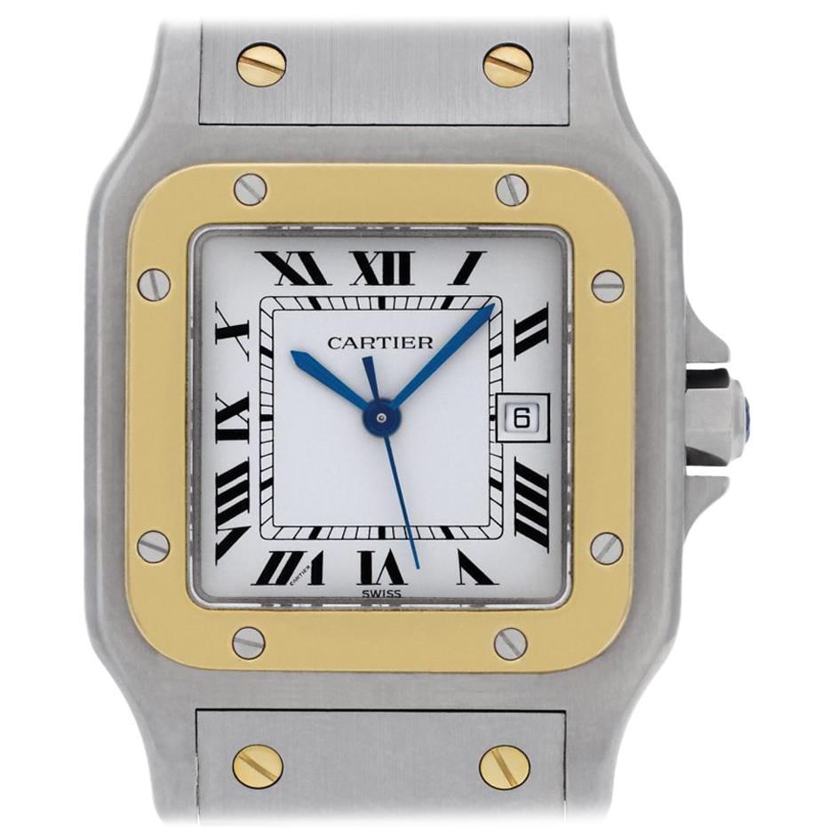 Cartier Santos ac 23.80, White Dial, Certified and Warranty