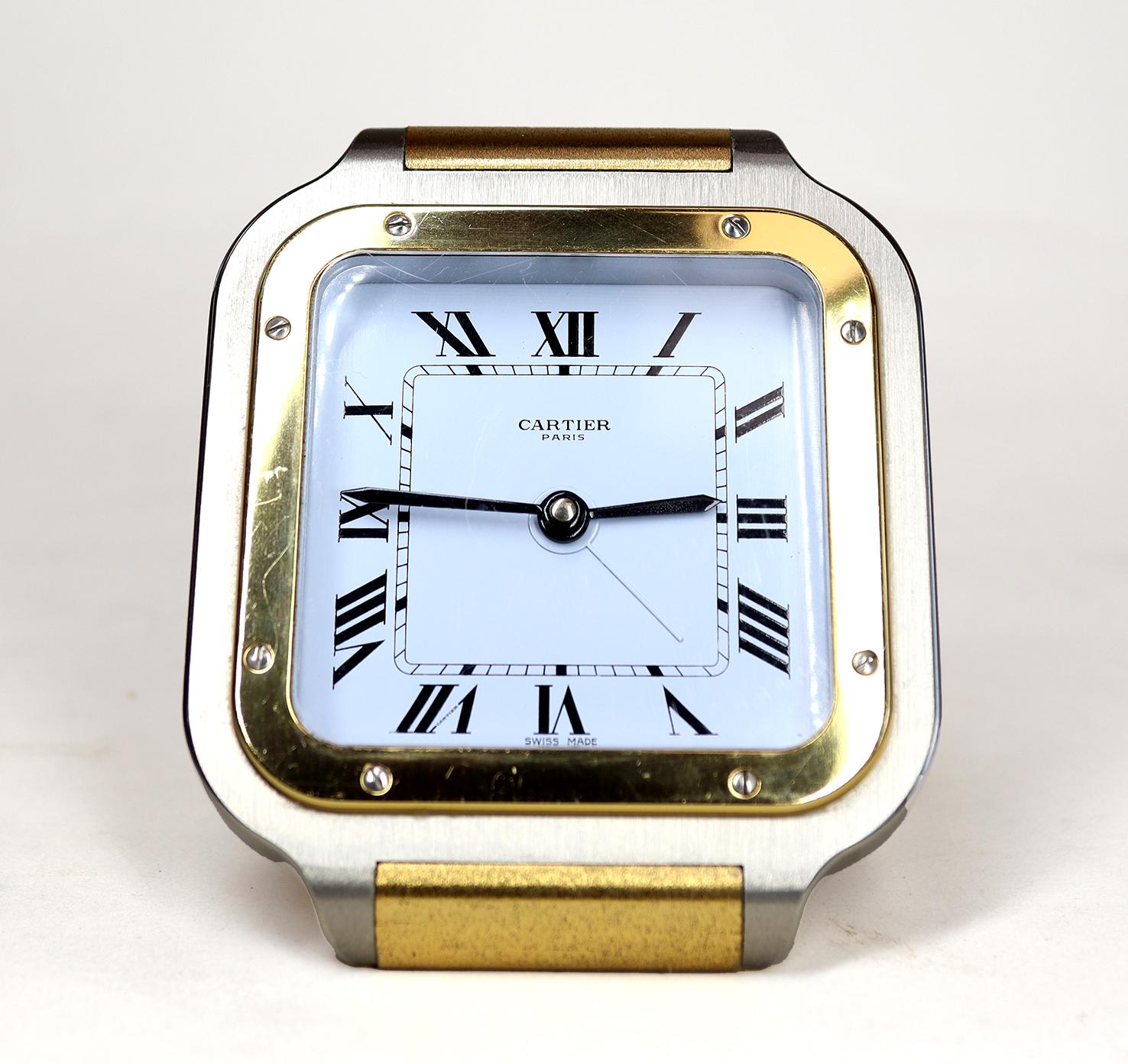 Swiss Cartier Santos Alarm Clock