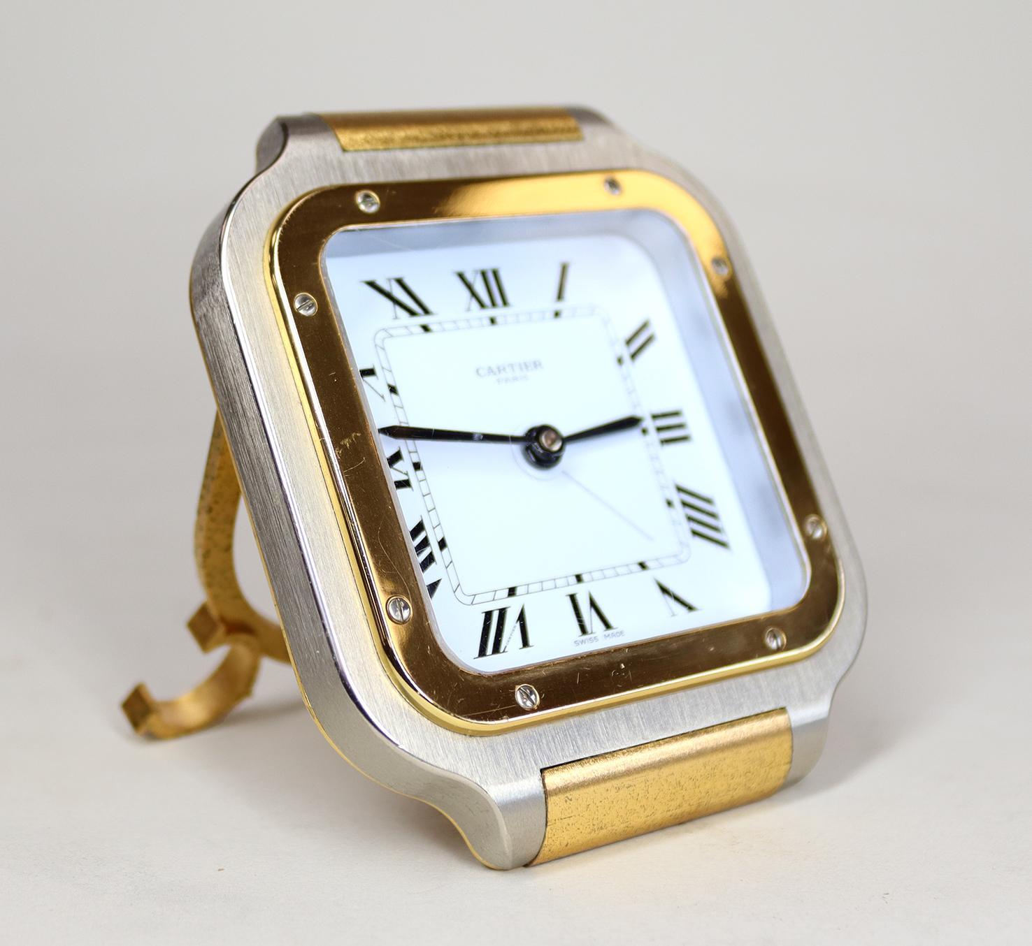 Cartier Santos Alarm Clock In Good Condition In Amersham, GB