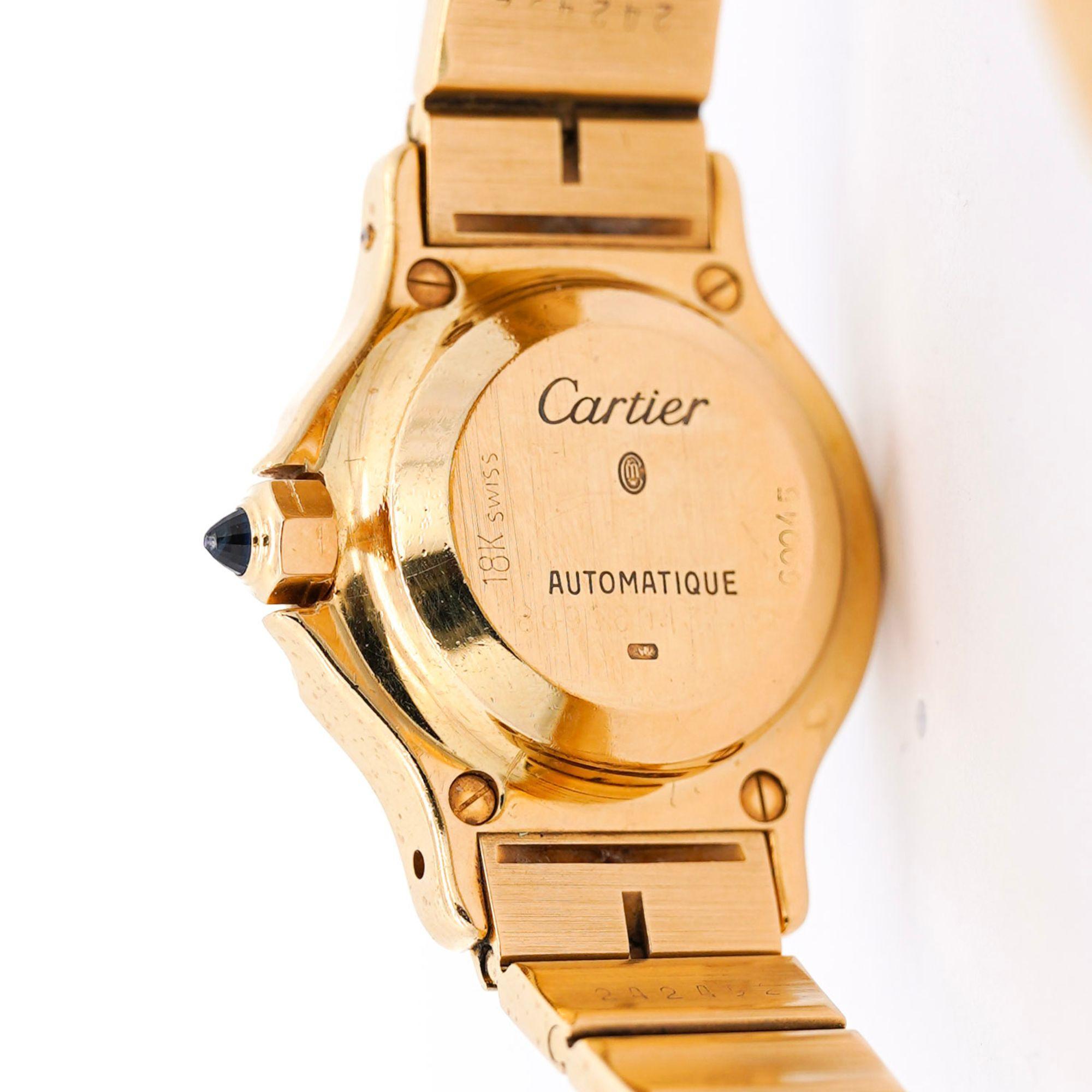 Montre Femme Cartier Santos Automatic Or 18K Cadran 25mm 60045 Pour femmes en vente
