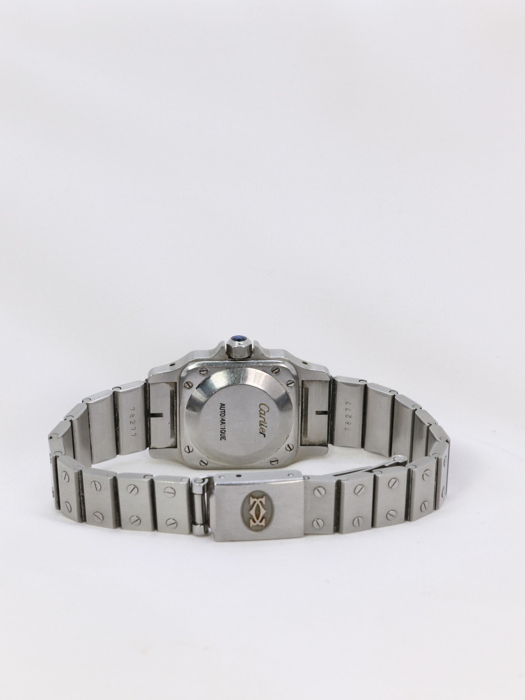 Women's or Men's CARTIER Santos automatic vintage steel watch