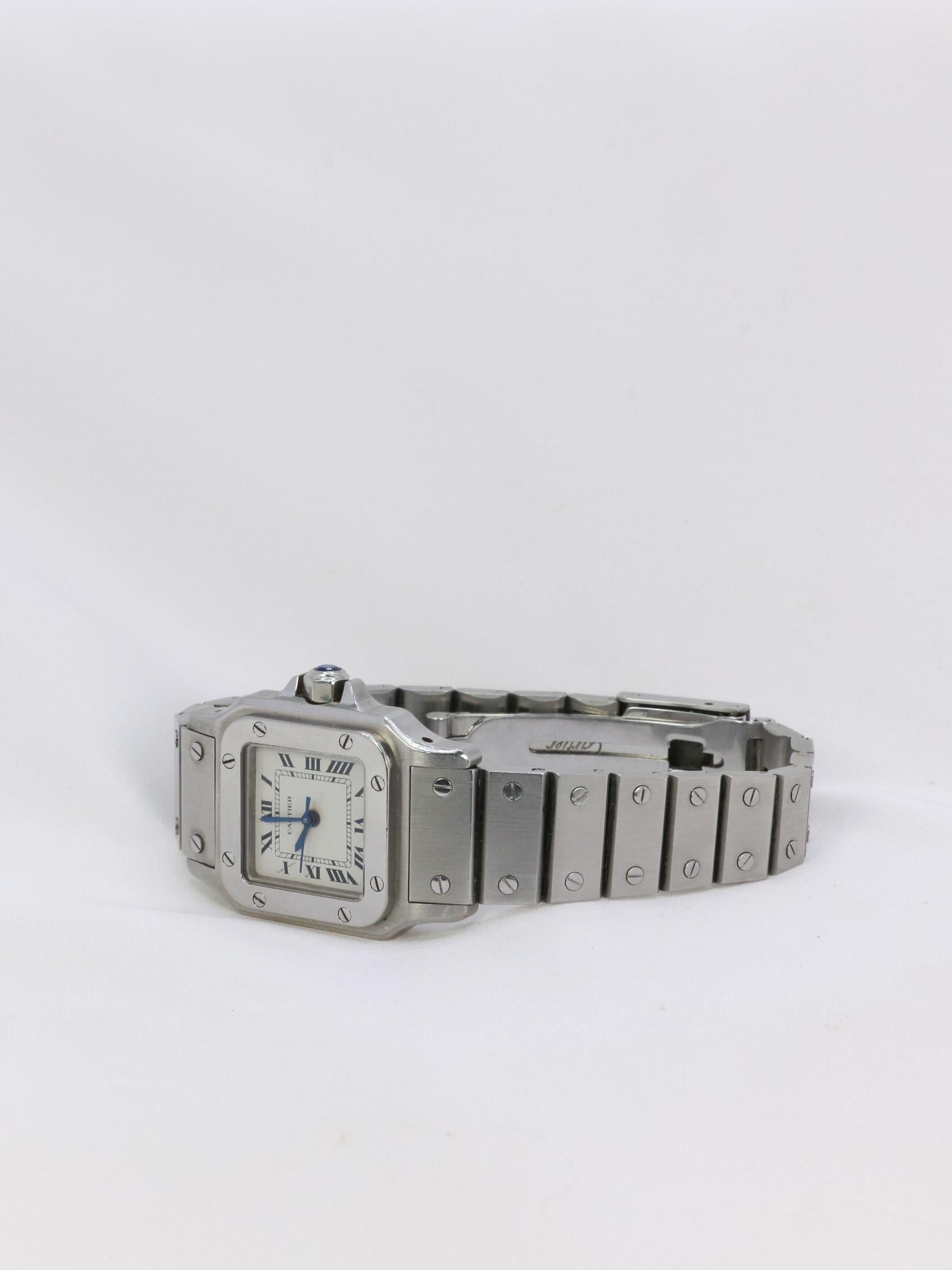 CARTIER Santos automatic vintage steel watch 2