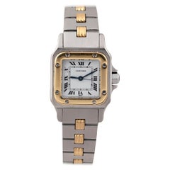 Cartier Santos Automatic Yellow Gold and Steel Wristwatch