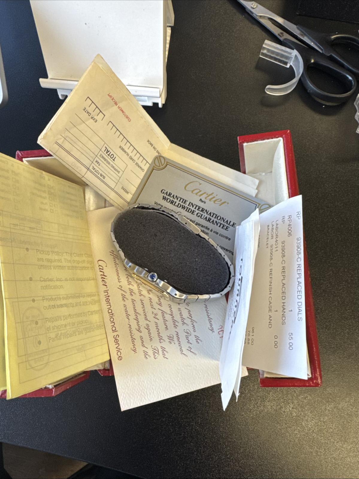 Cartier Santos Caree 2961 Automático C/Tarjeta en venta 4