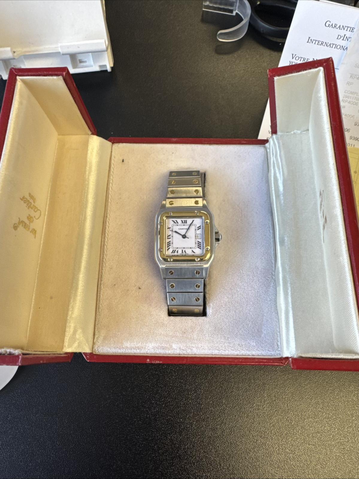 Cartier Santos Caree 2961 Automático C/Tarjeta en venta 5