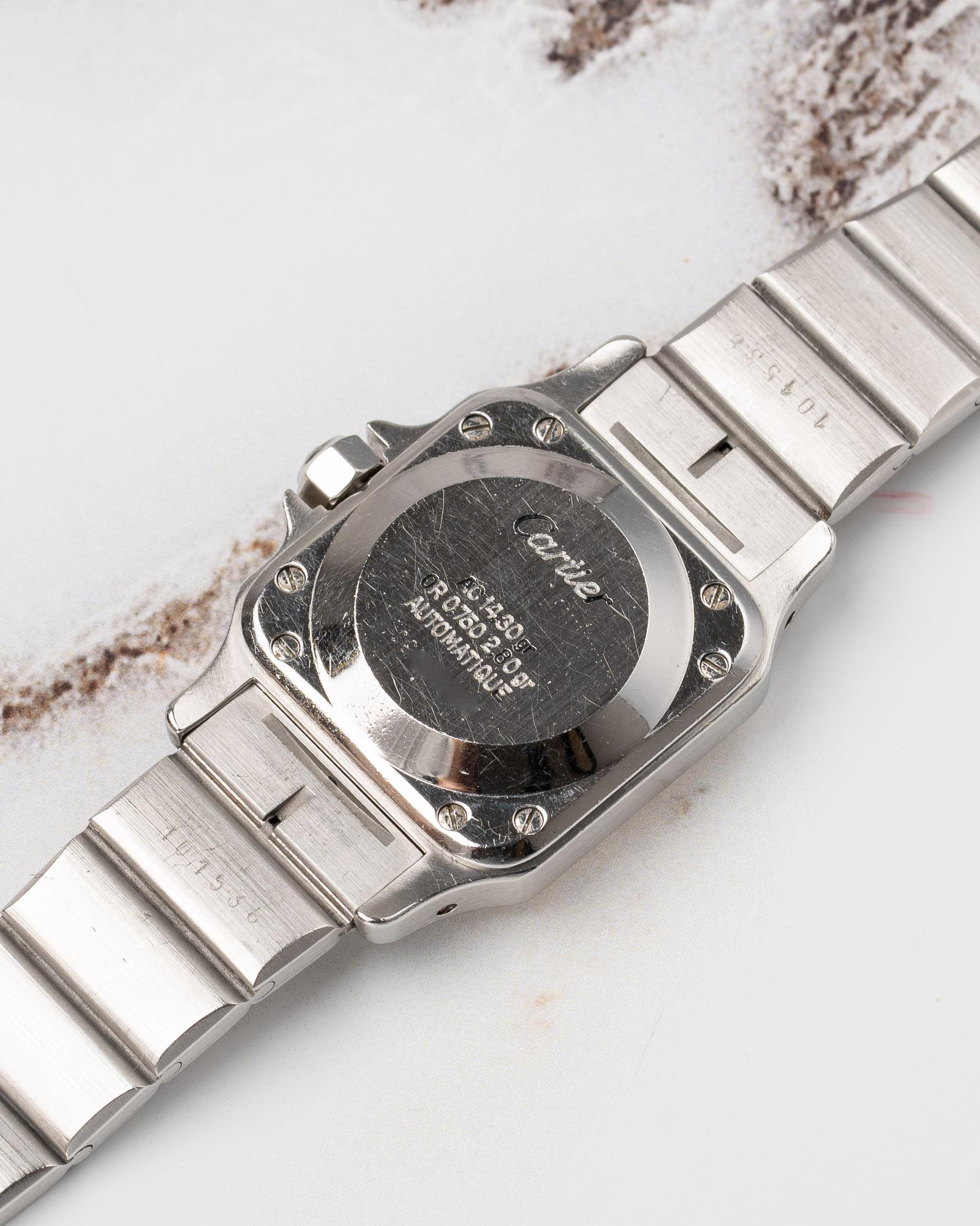 Cartier Santos Carree 0902 SM 24mm Ladies YG/SS 1980s en vente 2