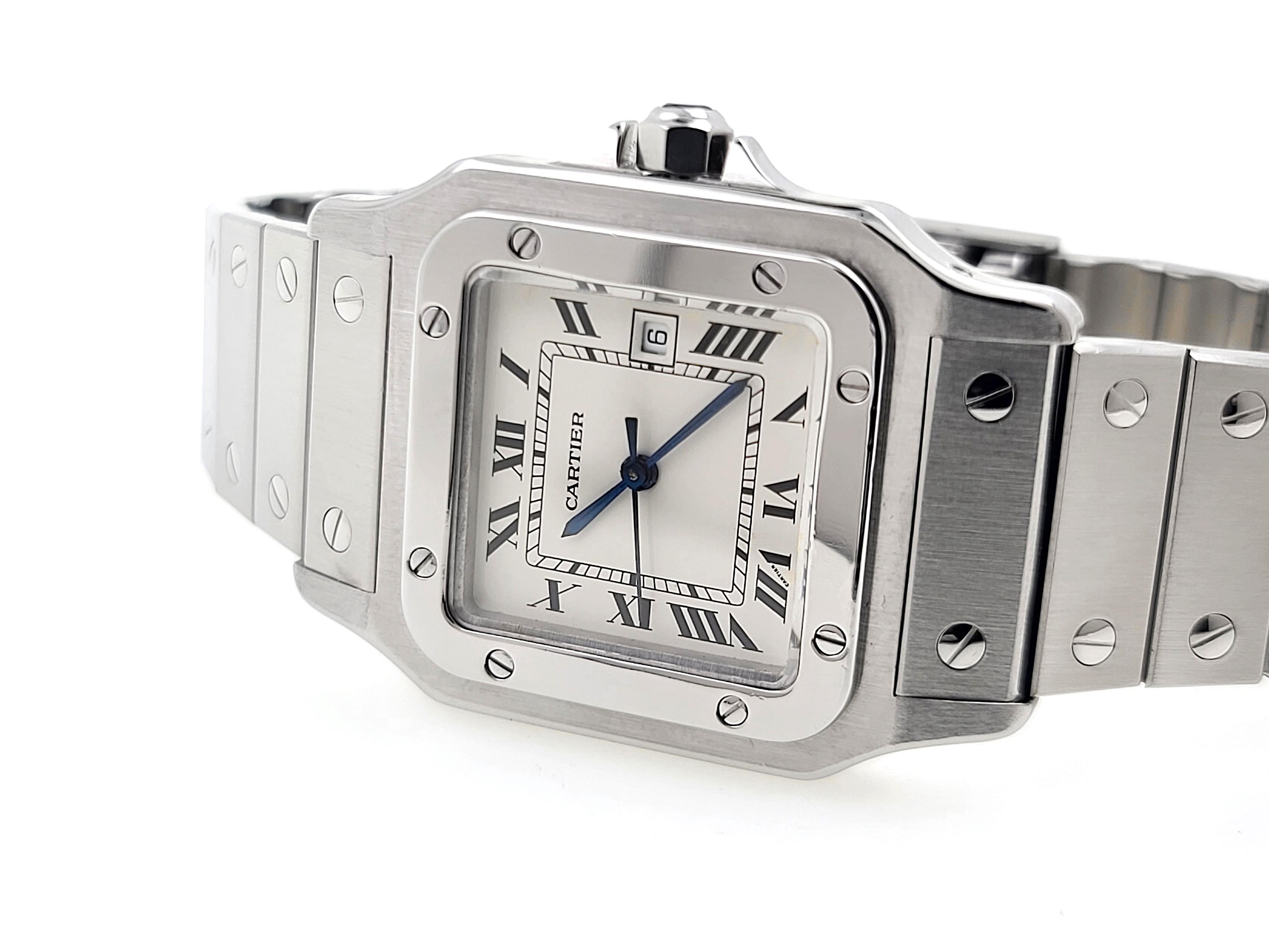 Cartier Santos Carree Date 2960 Large Grand Modele Automatic Stainless Steel  4