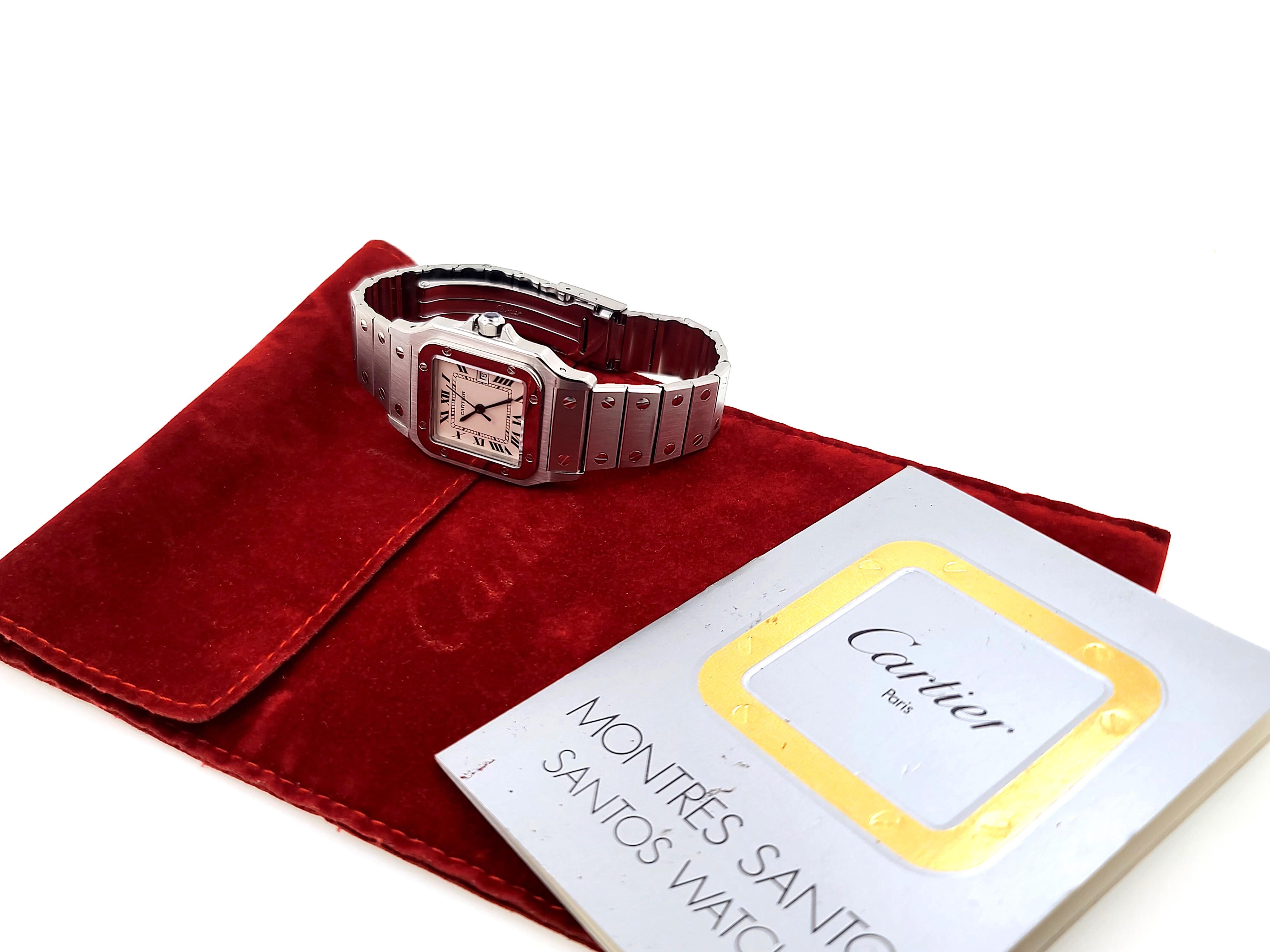 Cartier Santos Carree Date 2960 Large Grand Modele Automatic Stainless Steel 6