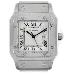Cartier Santos Carree Date 2960 Large Grand Modele Automatic Stainless Steel