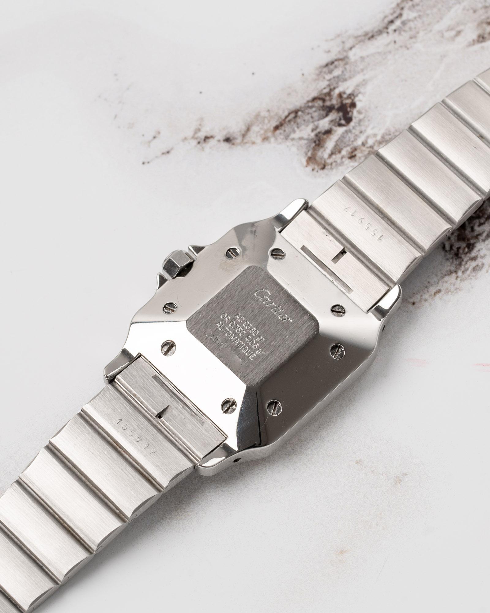 De los hombres Cartier Santos Carree LM 2961 SS/YG Años 80 en venta